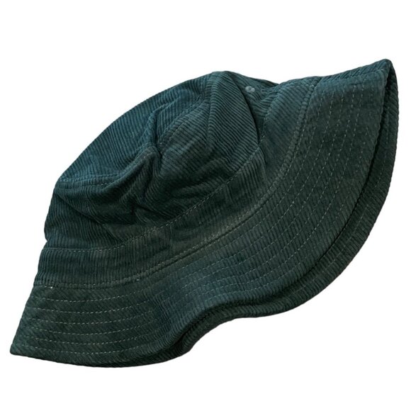 J. Crew Unisex Forest Green Corduroy Bucket Hat NWT! - Picture 1 of 4